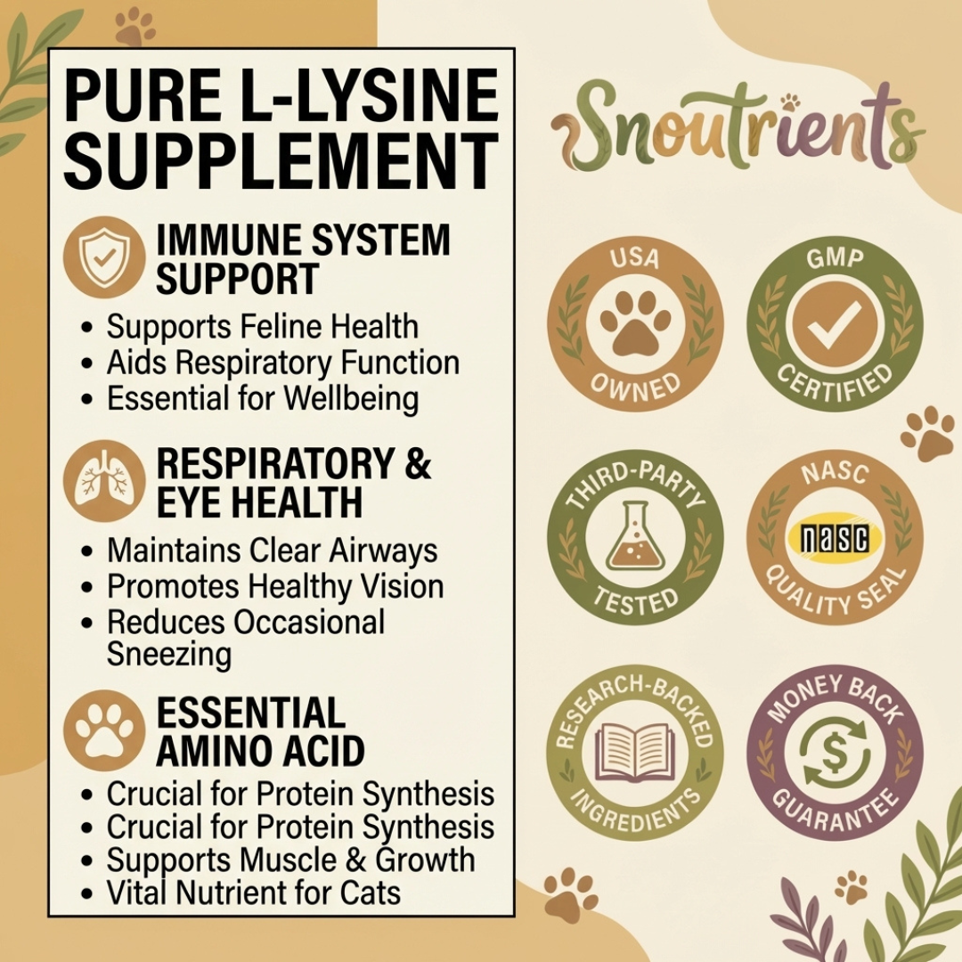 Snoutrients™ L-Lysine For Cats