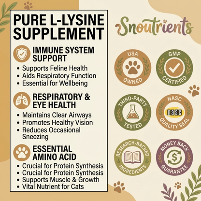 Snoutrients™ L-Lysine For Cats
